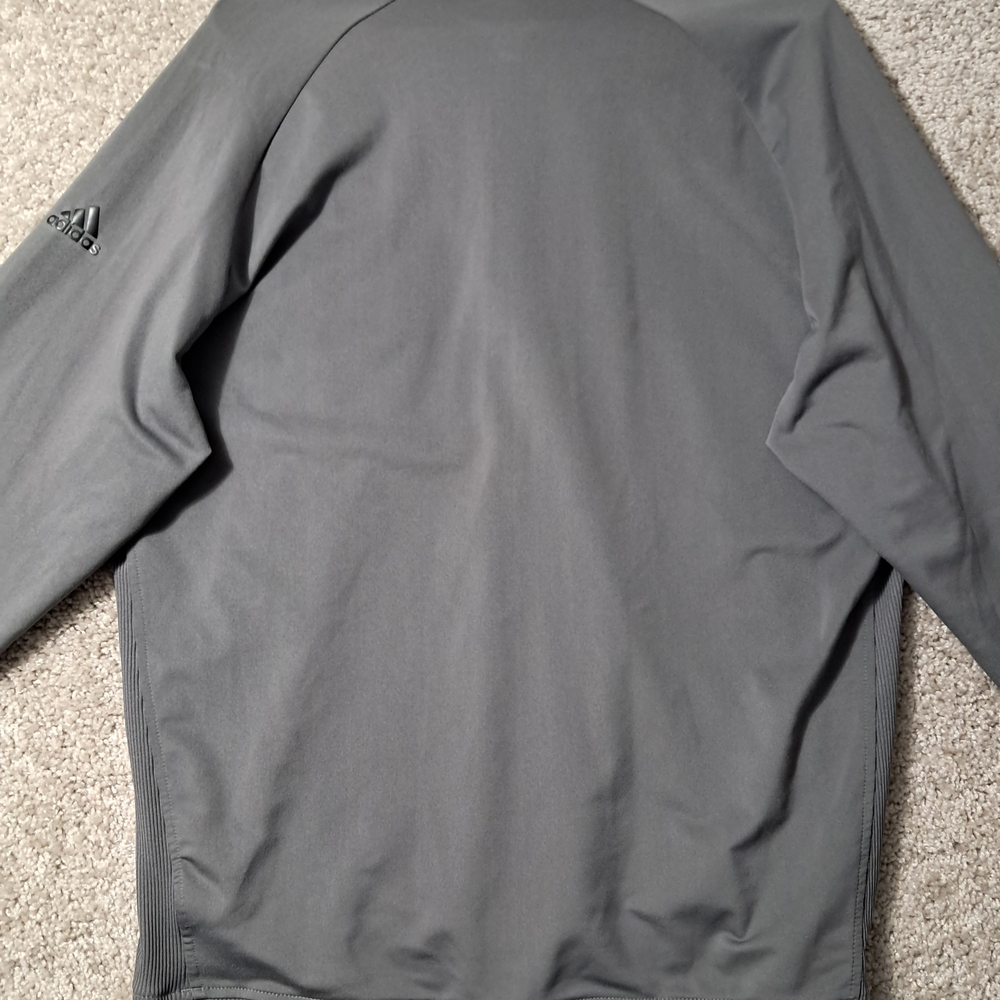 Adidas Mens Medium Gray Zip Up Sweater - Picture 11 of 14